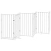 Vidaxl Dog Fence Collapsible 6 pannelli 300 cm Pino solido bianco