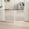 Vidaxl Dog Fence Collapsible 2 pannelli 160 cm Pino solido bianco