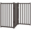 Vidaxl Dog Fence Plegable 3 paneles de 150 cm de pino sólido Negro