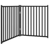 Vidaxl Dog Fence Collapsible 2 pannelli 160 cm Pino solido nero