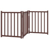 Vidaxl Dog Fence Croppecible 3 pannelli 150 cm Oak marrone solido