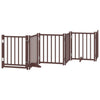 Vidaxl Dog Fence Collapsible 6 pannelli 300 cm Oak marrone solido