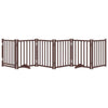 Vidaxl Dog Fence Collapsible 6 pannelli 300 cm Oak marrone solido