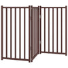Vidaxl Dog Fence Croppecible 3 pannelli 150 cm Oak marrone solido