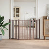 Vidaxl Dog Fence Croppecible 3 pannelli 150 cm Oak marrone solido