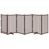 Vidaxl Dog Fence Collapsible 6 pannelli 300 cm Oak marrone solido