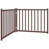 Vidaxl Dog Fence Croppecible 2 pannelli 160 cm Oak a marrone solido