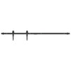 Sospensione Vidaxl Set per mini -skiver porta 122 cm in acciaio carbone nero