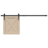 Sospensione Vidaxl Set per mini -skiver porta 122 cm in acciaio carbone nero