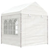 Vidaxl prieel met dak 2,28x2,23x2,69 m polyetheen wit