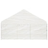 VidaXL Prieel met dak 5,88x2,23x3,75 m polyetheen wit