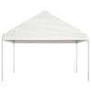 Vidaxl Arbor con tetto 4.08x2.23x3.22 m polietilene bianco
