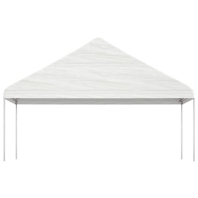Gazebo Vidaxx con tetto 5,88x2,23x3,75 mt in polietilene bianco