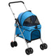 Vidaxl Dog Car pieghevole 76x50x100 cm tessuto blu blu