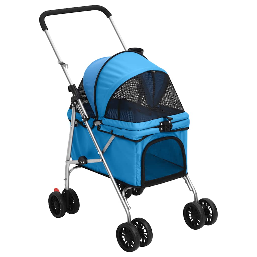 Vidaxl Dog Car plegable 76x50x100 CM Oxford Fabric Blue