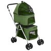 Vidaxl Dog Car plegable de 2 capas 83x48x97 CM Oxford Fabric