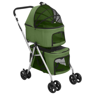 Vidaxl Dog Car plegable de 2 capas 83x48x97 CM Oxford Fabric