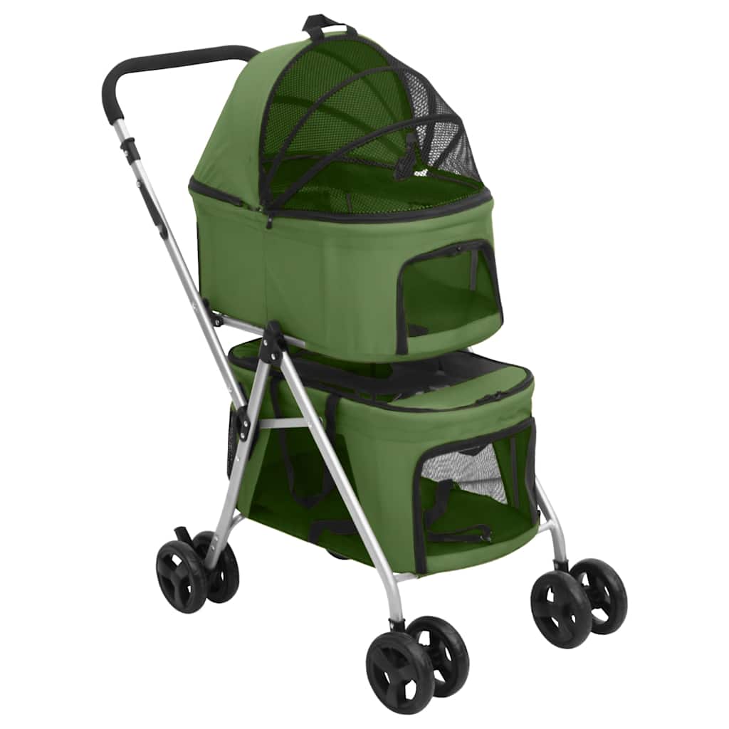 Vidaxl Dog Car plegable de 2 capas 83x48x97 CM Oxford Fabric