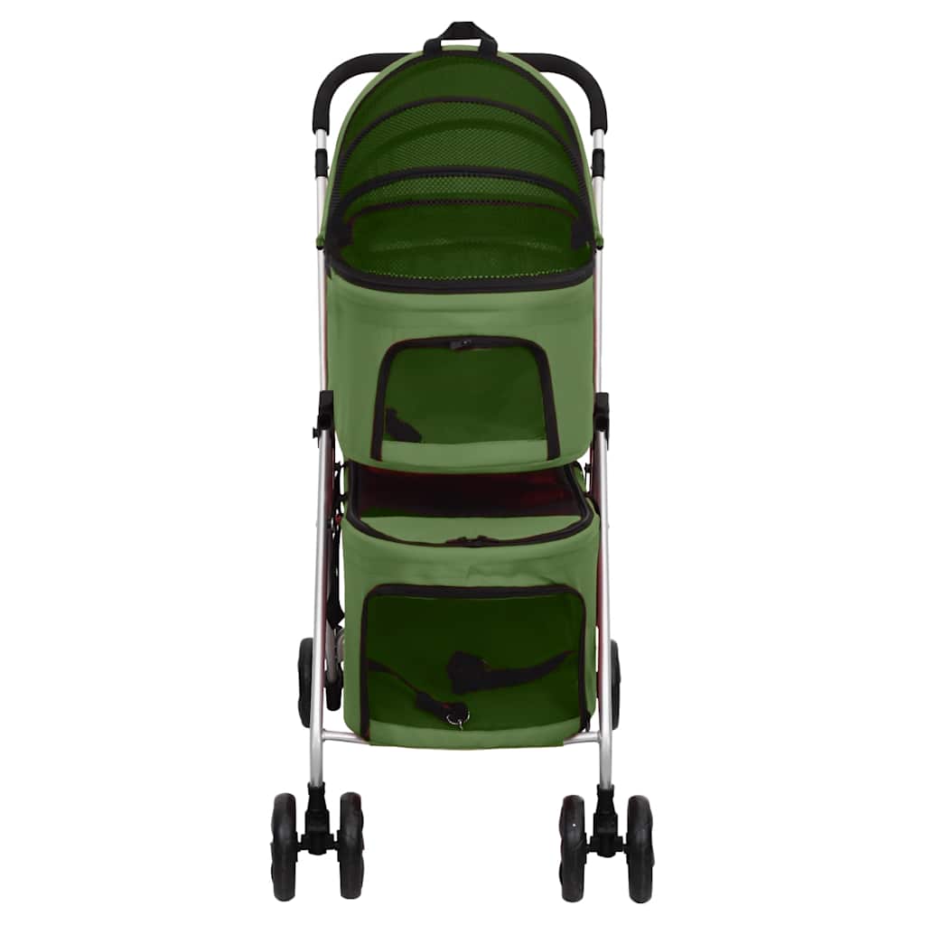 Vidaxl Dog Car plegable de 2 capas 83x48x97 CM Oxford Fabric