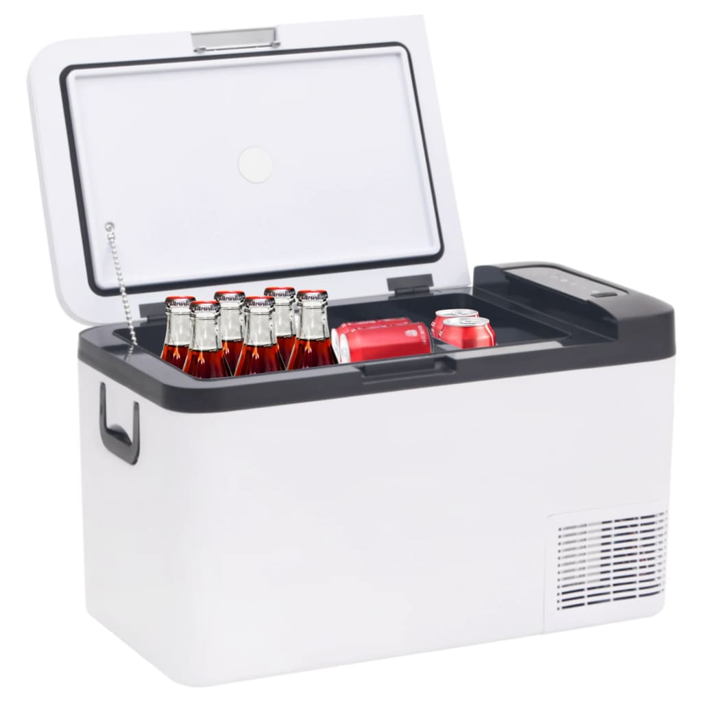 Vidaxl Cool Box con manico e adattatore 25 L pp pe nero e nero