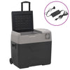 Vidaxl Cool Box con ruote e adattatore da 50 l polipropene nero e grigio