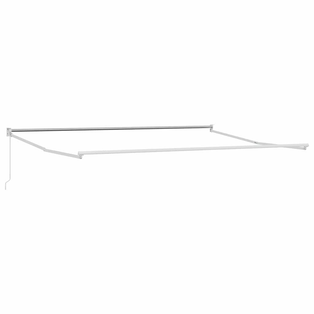 Vidaxl inklapbaar zonnescherm wit 500 × 300 cm aluminium