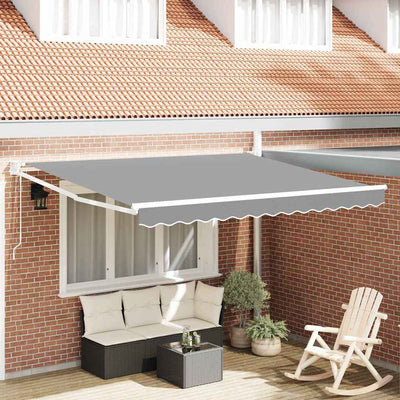 Ombrellone pieghevole Vidaxx bianco 300 x 250 cm in alluminio