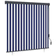 Vidaxxl roller blind blue and white 180 x 250 cm fabric and aluminum