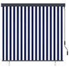 Vidaxl rolgordijn blauw en wit 180 x 250 cm stof en aluminium