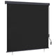 Tenda a rullo Vidaxl a righe antracite 180 x 250 cm in tessuto e alluminio