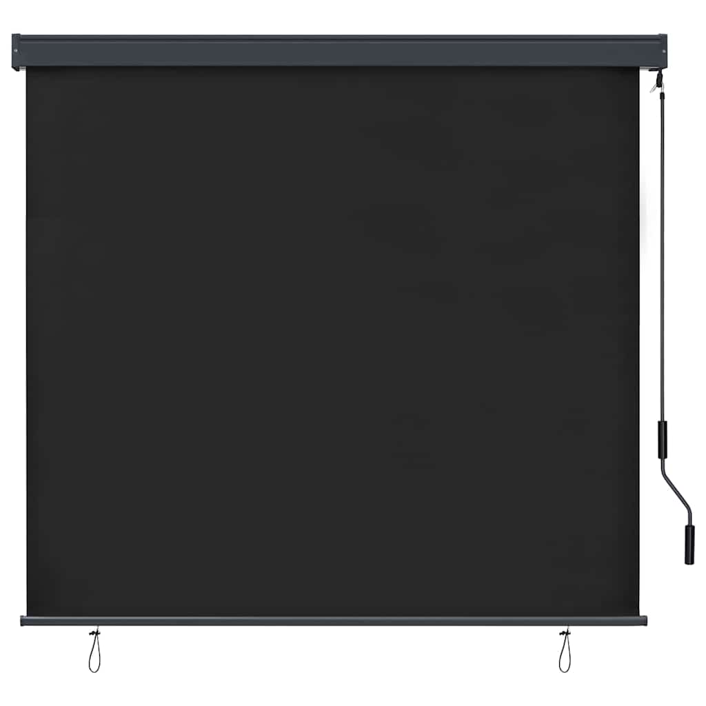 Tenda a rullo Vidaxl a righe antracite 180 x 250 cm in tessuto e alluminio
