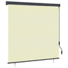 Vidaxl rolgordijn met gordijnen crème 180 x 250 cm stof en aluminium