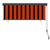 Vidaxl rolgordijn oranje en bruin 180 x 250 cm stof en aluminium