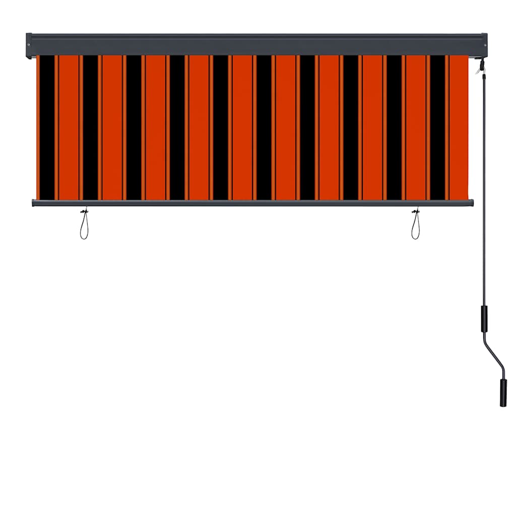 Tenda a rullo Vidaxxl arancione e marrone 180 x 250 cm in tessuto e alluminio