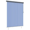 Vidaxl rolgordijn blauw en wit 200 x 250 cm stof en aluminium