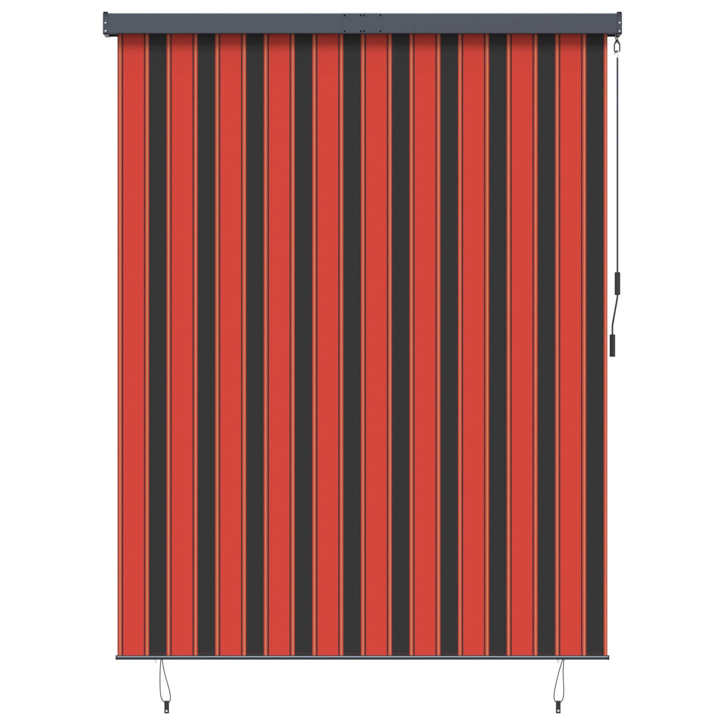 Tenda a rullo Vidaxxl arancione e marrone 200 x 250 cm in tessuto e alluminio