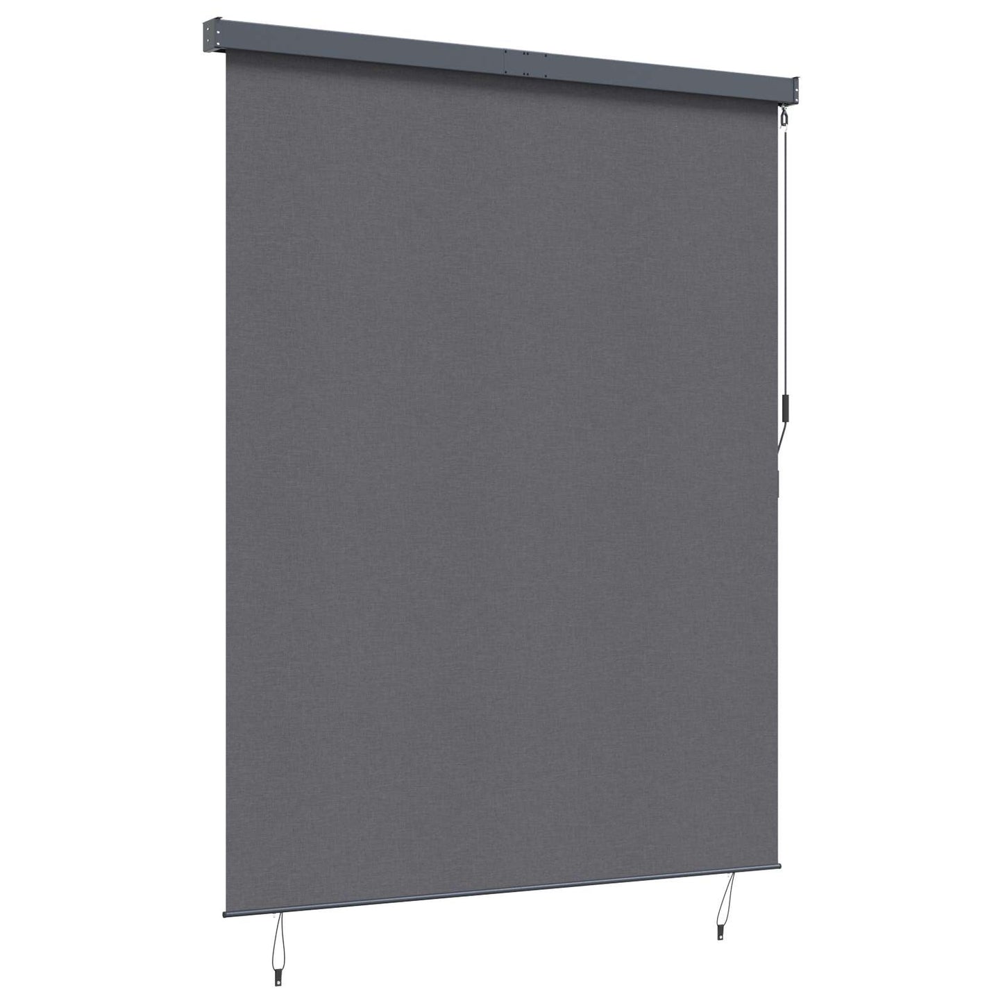 Estor enrollable vidaxl rayas antracita 200 x 250 cm tela y aluminio