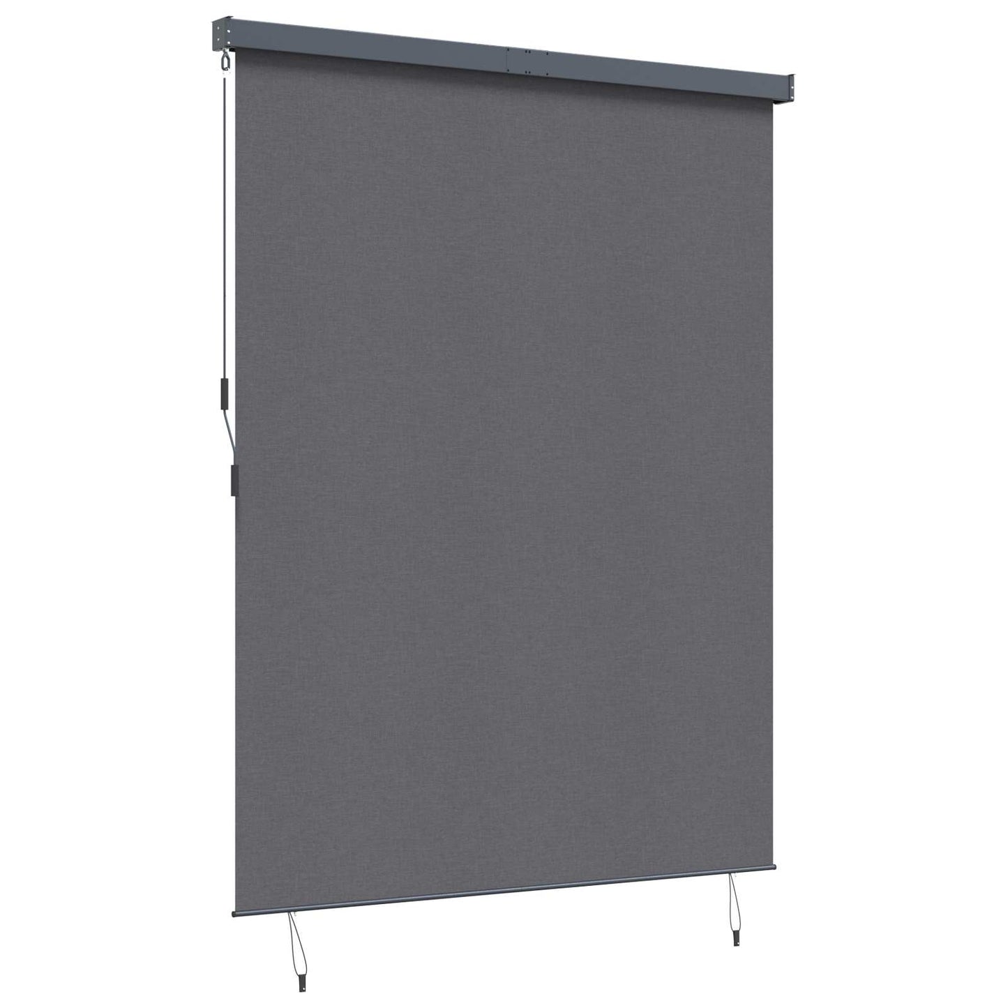 Estor enrollable vidaxl rayas antracita 200 x 250 cm tela y aluminio