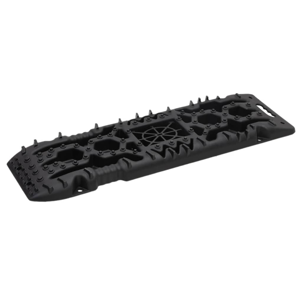 Placas de agarre de Vidaxl 2 PCS 107X31X7 CM Nylon Negro