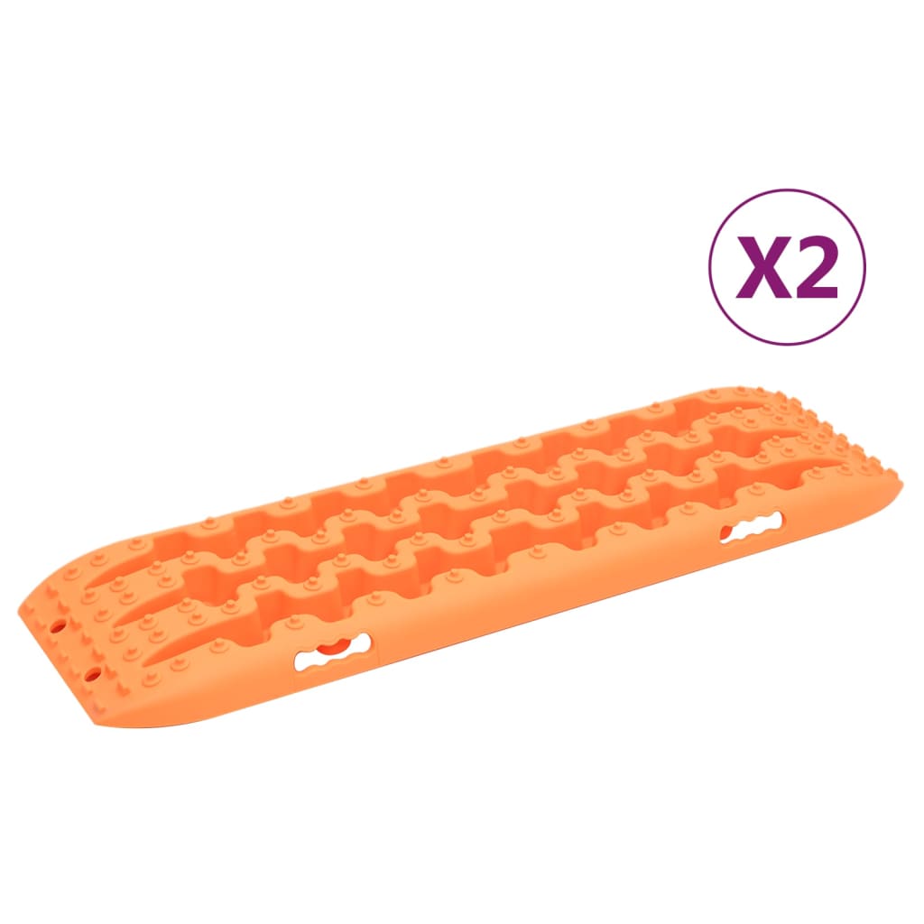 Vidaxl Gripplates 2 ST 106x30.5x7 CM Nylon Oranje