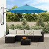 Vidaxl Wall Parasol 290 cm Blu marino