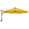 Ombrellone da parete VidaXL con LED 290 cm giallo