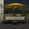 Ombrellone da parete VidaXL con LED 290 cm giallo