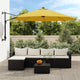 Ombrellone da parete VidaXL con LED 290 cm giallo