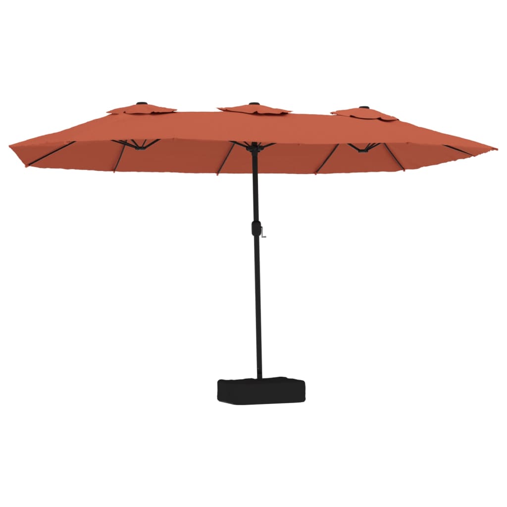 Vidaxl Parasol Techo doble 449x245 cm Terracota -Coled
