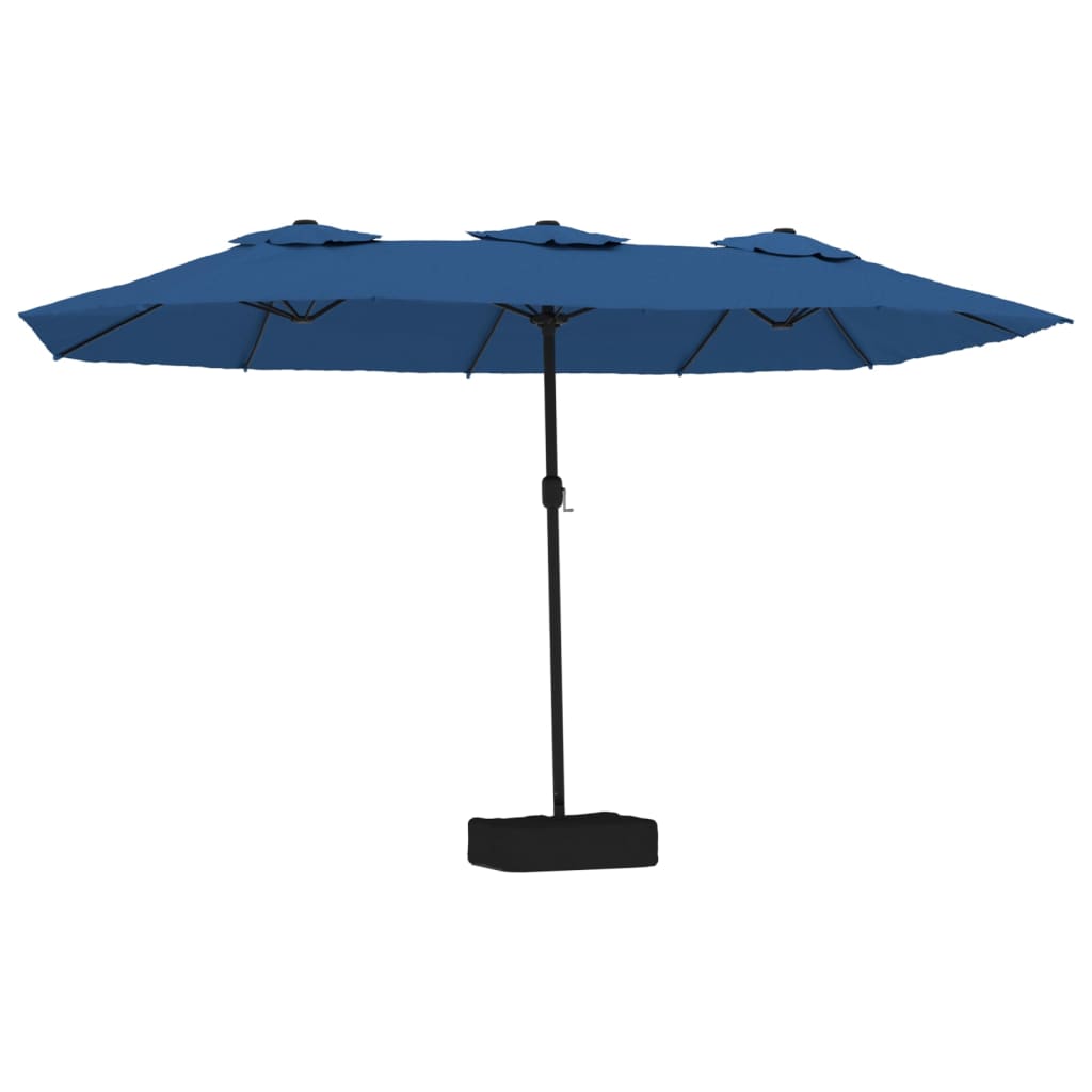 Vidaxl Parasol Techo doble 449x245 cm Azure Azul