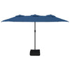Vidaxl Parasol Double Roof 449x245 cm Azure Blue