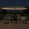 Techo doble Vidaxl Parasol con LED 449x245 cm Tope