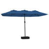 Vidaxl Parasol Techo doble con LED 449x245 cm Azure Azul