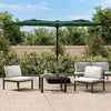 Vidaxl Parasol Double con LED 316x240 cm verde